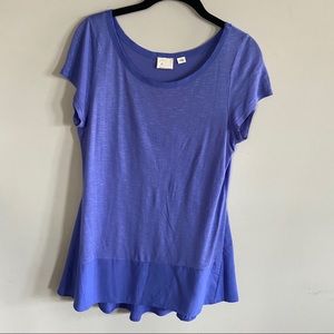 Anthropologie short sleeve flowy top